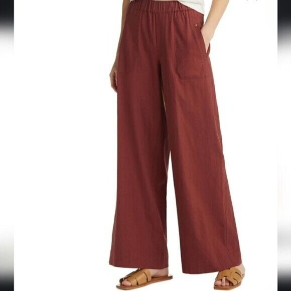 Wit & Wisdom Burgundy High Rise Pants Size Petite Small NWT - Picture 2 of 7